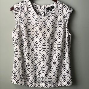 ABS Platinum Ikat Sleeveless Blouse